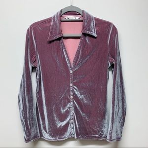 Iridescent Velvet Max Studios Top